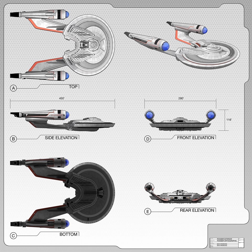 Sean Hargreaves - Star Trek Beyond - USS Franklin diseños