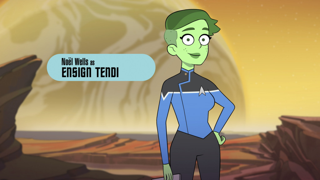 Noël Wells como la alférez Tendi